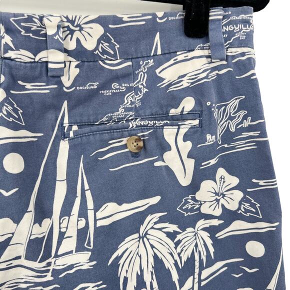 Vineyard Vines Mens 7 Inch Tropical Living Breaker Shorts in Blue Size 34 - Picture 6 of 9